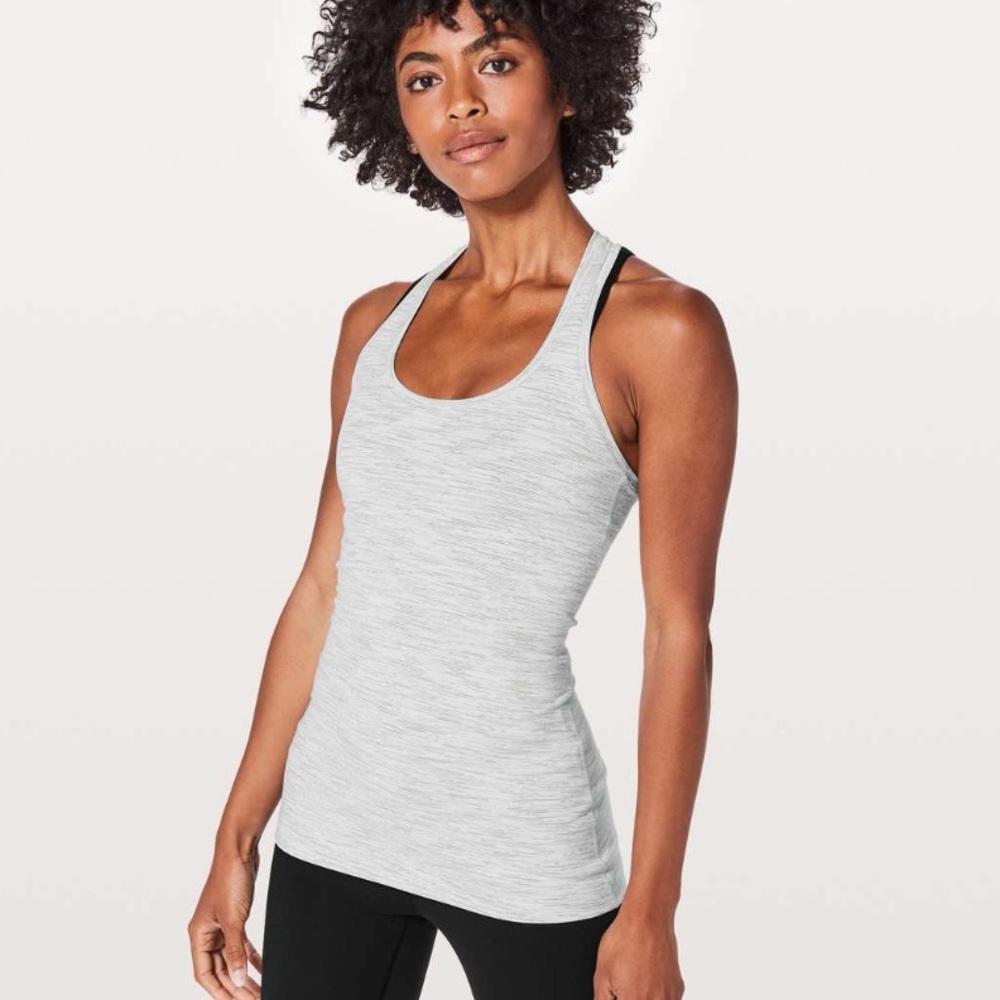 lululemon Cool Racerback II Tank - Light Gray Heather